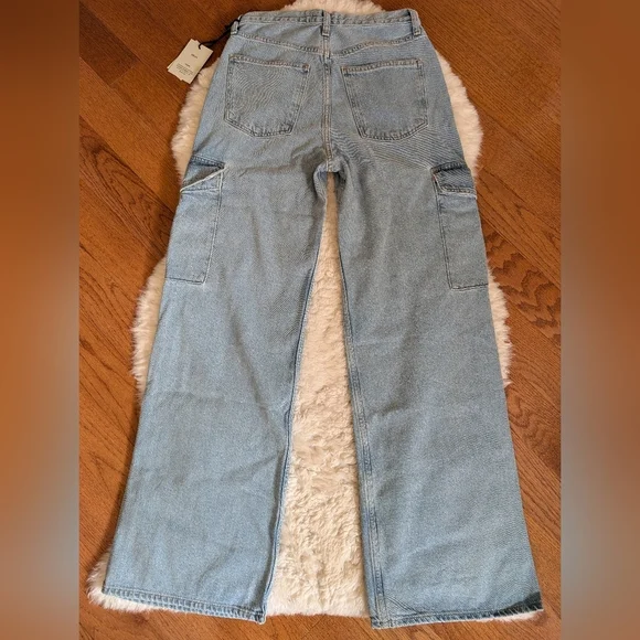 Agolde minka cargo jeans in realm 26 NWT - Picture 9 of 16